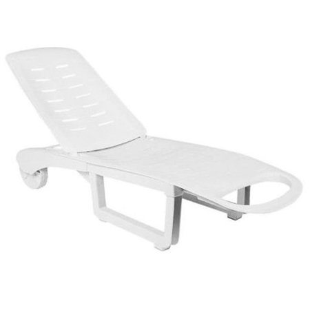 COMPAMIA Compamia ISP080-WHI Sundance Sunlounger - White- set of 2 ISP080-WHI